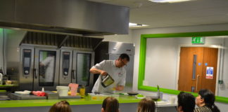 Demonstration chef and trainer James Ball hosted workshops on food suitable for the new dysphagia frameworks